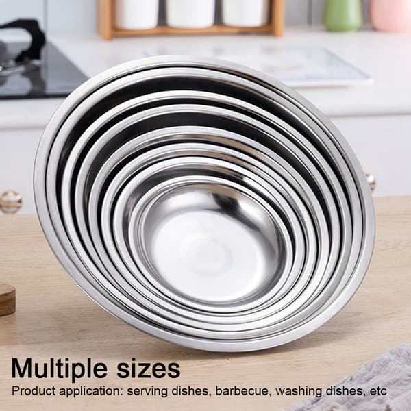 Hundskålar Kattskålar (Rostfria skålar, Disk 2-pack), 22CM