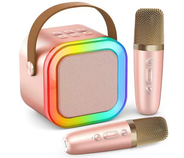 Bluetooth-högtalare med mikrofon, utomhushögtalare, karaoke Bluetooth minihögtalare, Bluetooth-högtalare