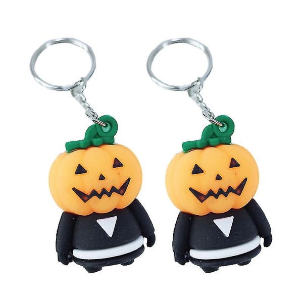 2st Halloween Nyckelringar Pumpa Decor - Hängande Nyckelringar Till Nyckelväska Telefon
