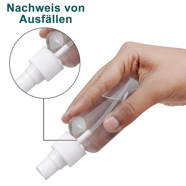 Transparent Sprayflaska - Bärbart Reseflaskset Parfymspray - 4*50 ml Sprayflaskor + 4*100 ml Sprayflaskor + 2*Trattar + 1*Etikett