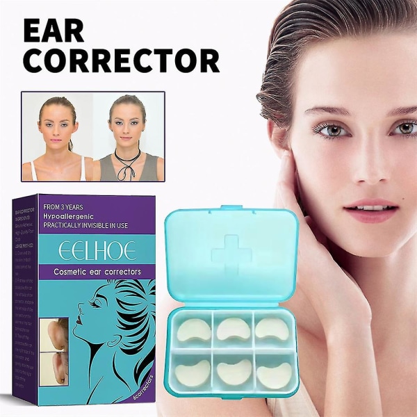 6st öronkorrigerande tejp Öronkorrigerande fixeringsmedel Kosmetiska öronklistermärken som elföron Sträckta öron Öronkorrigeringsverktyg