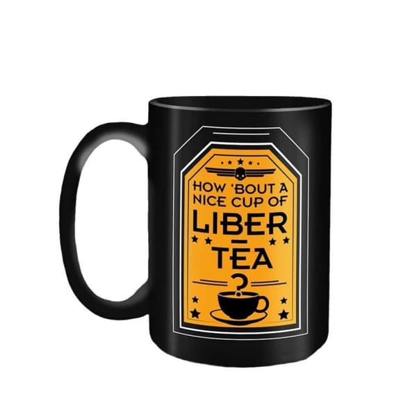 Keramisk mugg för Helldivers 2, 33 cl Liber-Tea kopp, tål diskmaskin, tål mikrovågsugn, lämplig för te, kaffe och drycker A