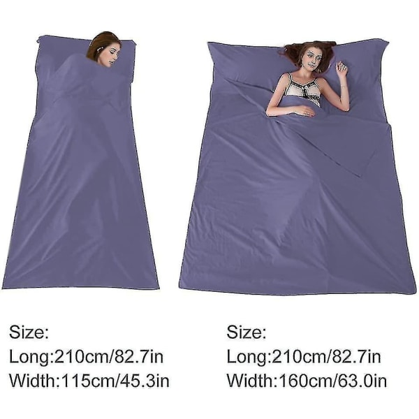 2024 New Sleeping Bag Liner - Travel Camping Sheet Letvægts sovepose