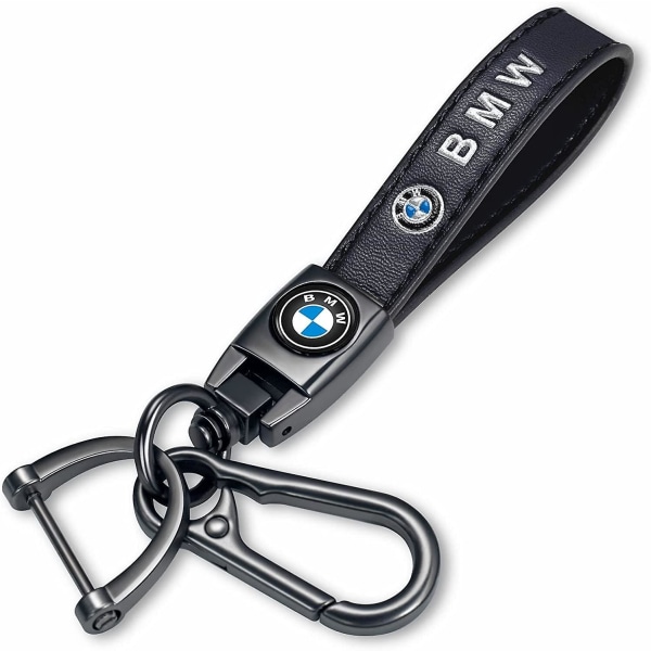 Bilnøglering i ægte læder til BMW X1 X3 X5 X6 Z4 X6 X7-serie M 1 M3 M5 6-serie nøglering Rin-tilbehør til mænd og Woean-familien til stede