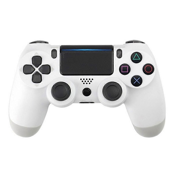 Trådløs Spillkontroll Ps4 Kontroller Bluetooth Dobbelt Hode Hode Håndtak Joystick Mando Spill Pad-hvit-