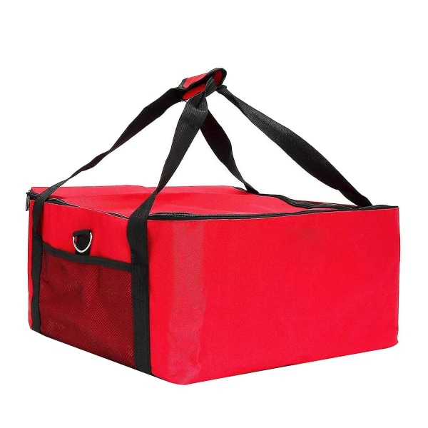 Pizza Bag Extra Large Thermal Insulation Winter Meal Delivery Free Red Pizza