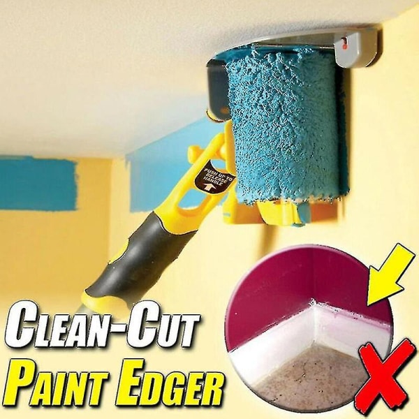 Puhdas leikkaus Paint Edger Roller Brush -turvallinen työkalu kotihuoneen seinäkattoon