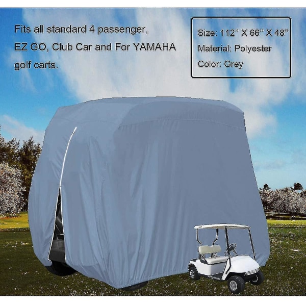 Golfvognsovertræk passer til Ez Go Club bil Yamaha golfvogne, 2/4 passagerklub bilovertræk Golfvogn sædebetræk