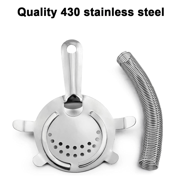 Cocktail Strainer, Prong Rustfri Stål Bar Strainer, 430primarycolors