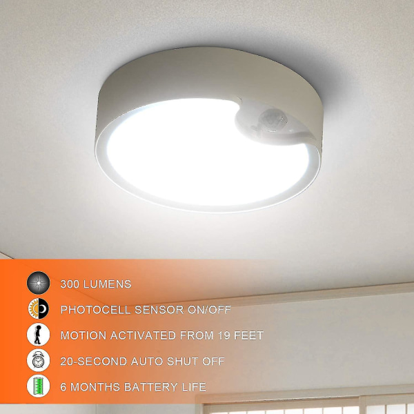 Rörelsesensor Taklampor Batteridriven inomhus / utomhus LED-taklampor för korridortvätt