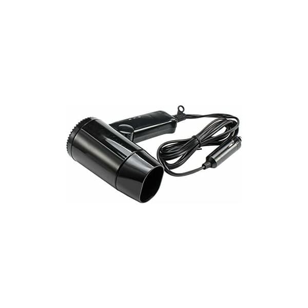 Orchid-220W 12V Mini Vikbar Bil Defroster Justerbar Värme Hårtork med 2 Hastighetskontroller