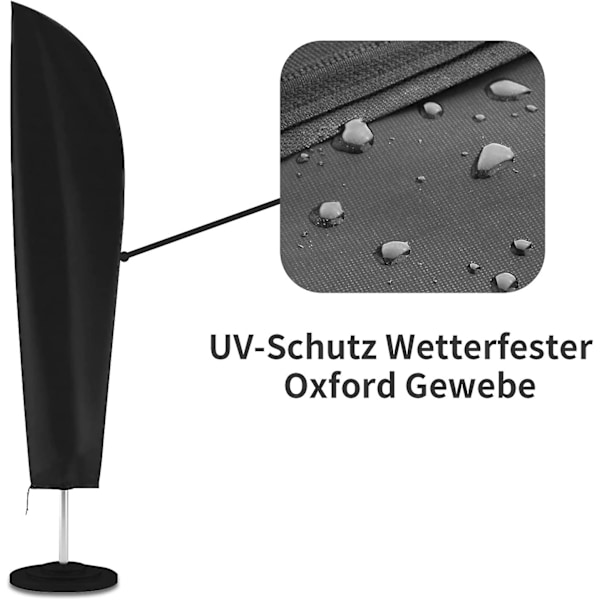 Parasol Beskyttelsesbetræk, Med Stangbetræk, Betræk Til Parasoller Op Til 4m Trafiklys Beskyttelsesbetræk