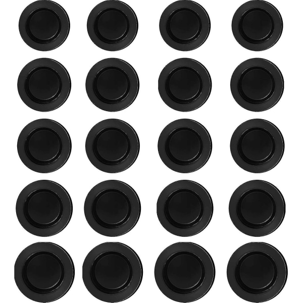 20 stykker svart gummi spareboks plugg sparegris plugg gummi sparegris stopper deksel gummi rund plugg (5 størrelser)