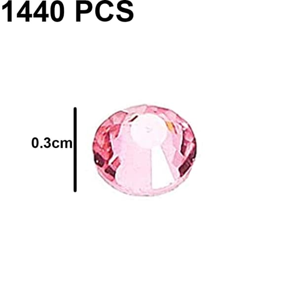 Flat Backs Rhinestones Nail Arts, lys lilla