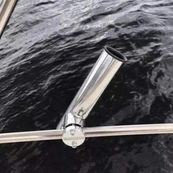 Rostfritt stål marin fiskespöhållare Justerbar båt fiskespöhållare kompatibel 28-32mm