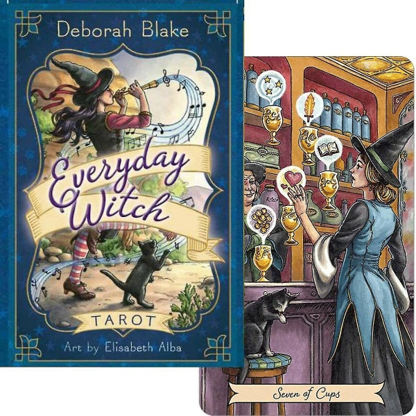 Everyday Witch Tarot: A 78 Tarot Cards Deck Engelsk version Divination Oracle