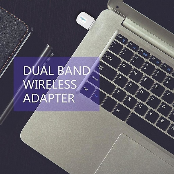 Ezcast 600m høyhastighets usb wifi-adapter 2,4g/5,8g wifi trådløst nettverkskort