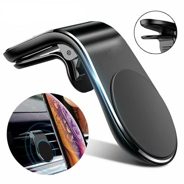Universal Bil Ventilation Magnetisk Telefonholder Sølv