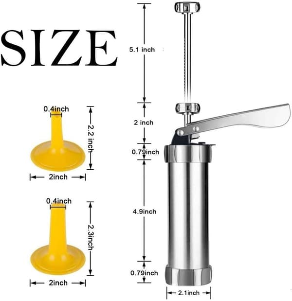 Dyser Cookie Press Pumpe Maskine Kiks Maker Sæt Multifunktionel