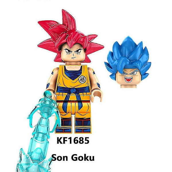 8 st Dragon Ball Figurer Byggklossar Set, Minifigurer Karaktärer Montering Leksaker Barnpresenter Heminredning