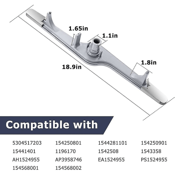 154568002 Dishwasher Lower Spray Arm For 154568001 5304517203 Ap3958746, Ea1524955 1196170