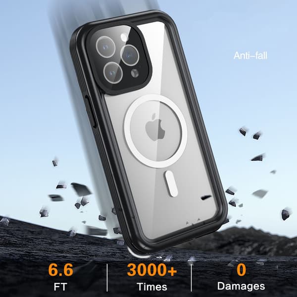 Vanntett mobildeksel til iPhone 15 Pro iPhone 15 Pro Max