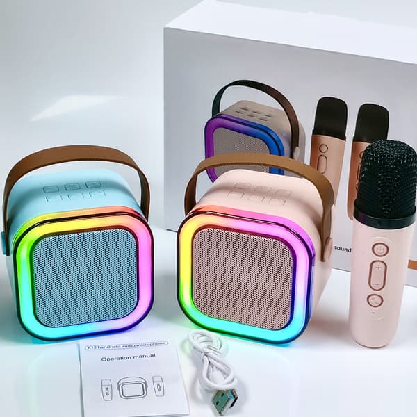 Bluetooth-högtalare med mikrofon, utomhushögtalare, karaoke Bluetooth minihögtalare, Bluetooth-högtalare