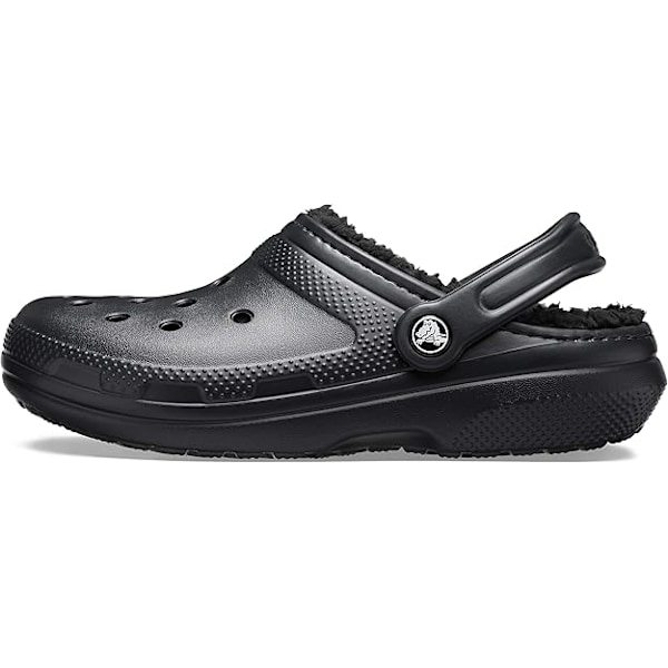 Crocs Unisex Classic Lined Clog (M10 (43-44) musta black M10（43-44