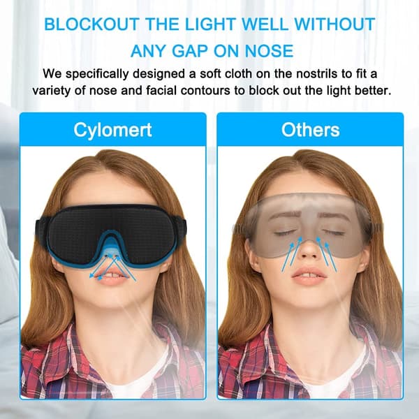 Sovmask för Män Kvinnor, 3D Sovbindel