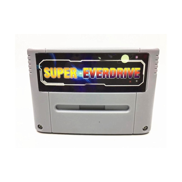 Super 800 i 1 Pro Remix-spillkort for SNES 16-biters videospillkonsoll Super EverDrive-kassett, grå