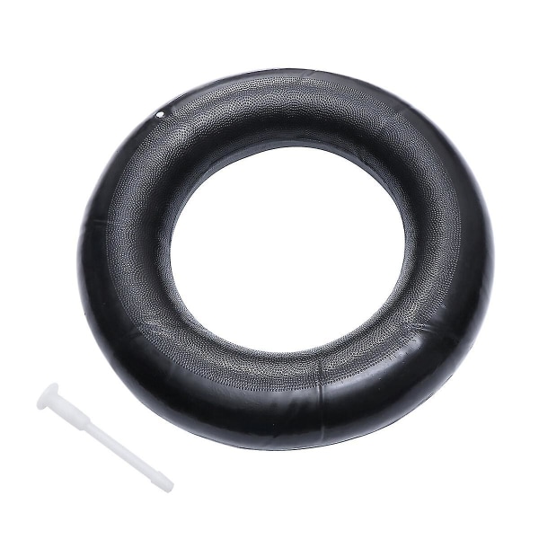 Paksu aikuisten ilmatäytteinen kuminen uimarengas, turva-avun kelluva istuinrengas - 80 cm täyttämisen jälkeen (musta)