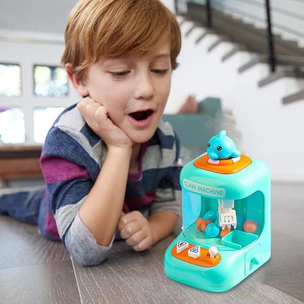 Mini klo-maskin, arkadespill med lys - salgsautomat for innendørs, flott bursdagsgave til jenter og barn