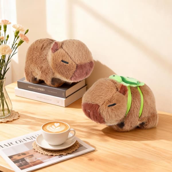 2 stk. Capybara Slap Armbånd, sødt Capybara Plys Håndledslegetøj