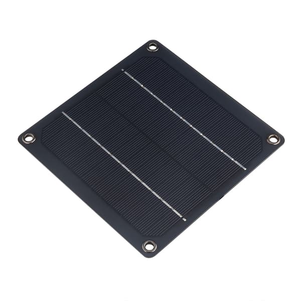 Solpanel Udstødningsventilator, 3W 12V Bærbar Udstødningsventilator til Drivhuse, Kæledyrshuse, Hønsehus