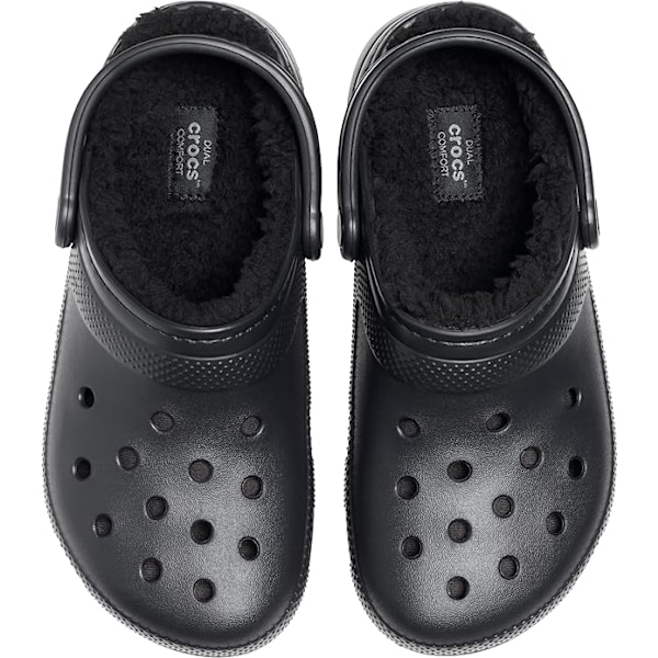 Crocs Unisex Classic Lined Clog (M4 (36-37) sort black M4（36-37