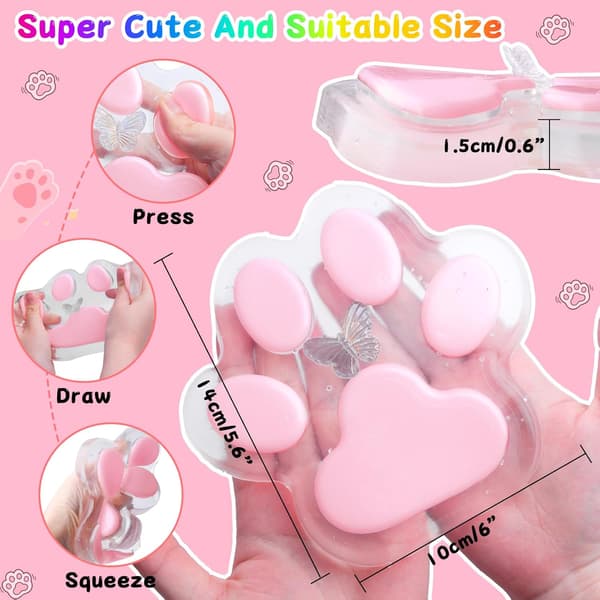 Squishy, jättestor Squishy kattass Fidget-leksaker för stresslindring