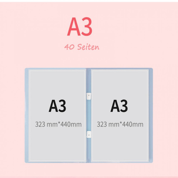 Diamantmaleribilder, mappe, A3-mappe