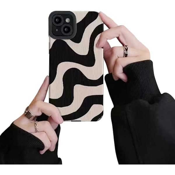 Kompatibel med iPhone 15 Telefon Cover Mode Simpel Sød Zebra St