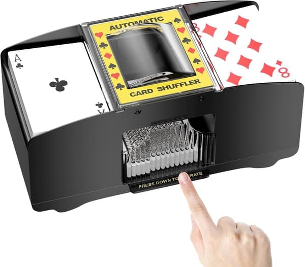 Elektronisk kortblander, automatisk kortblander, til UNO, Poker, Blackjack, Texas Hold'em