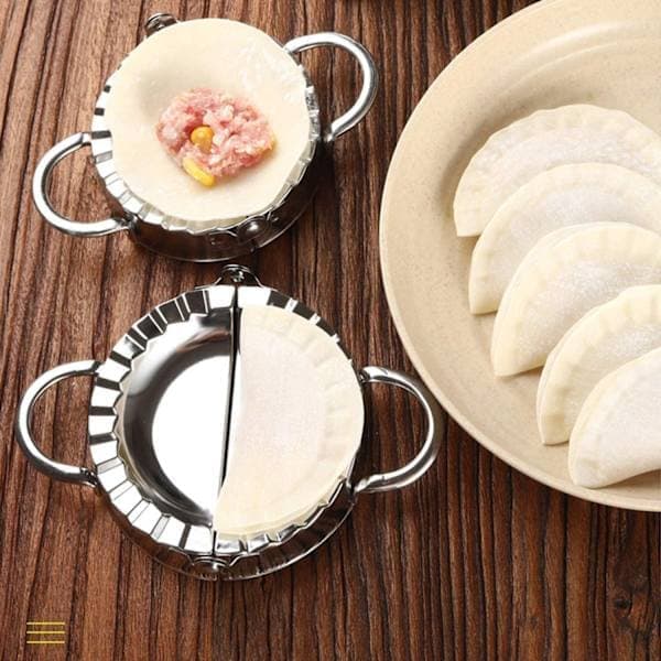7-delt Ravioliform og Raviolikutter i Rustfritt Stål, Ravioliform, Deigpresse og Dumplingform, Paiverktøy, Kjøkkentilbehør[TT]
