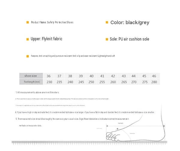 Lette sikkerhedssko til mænd, åndbare arbejdssko, sikkerhedssneakers med stålkappe - EU 38-49 38 38 38