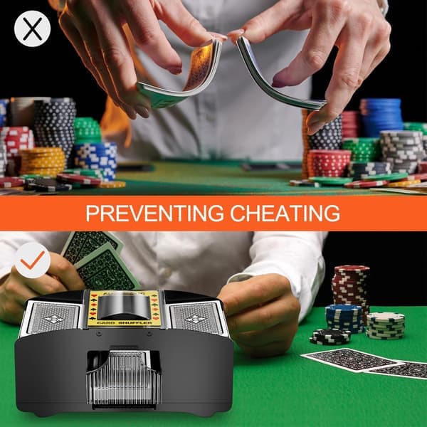 Elektronisk kortblander, automatisk kortblander, til UNO, Poker, Blackjack, Texas Hold'em
