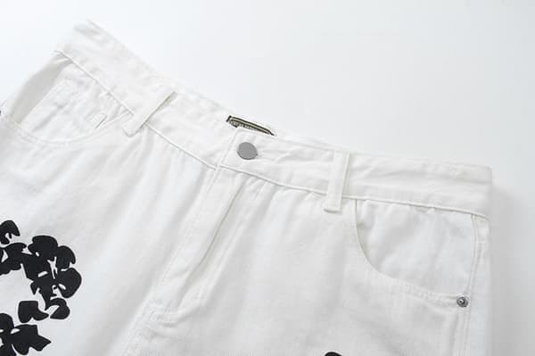 Denim Tears Jeans, Trykte Trendy Alsidige Bukser - Sort - Størrelse S Sort S Black M