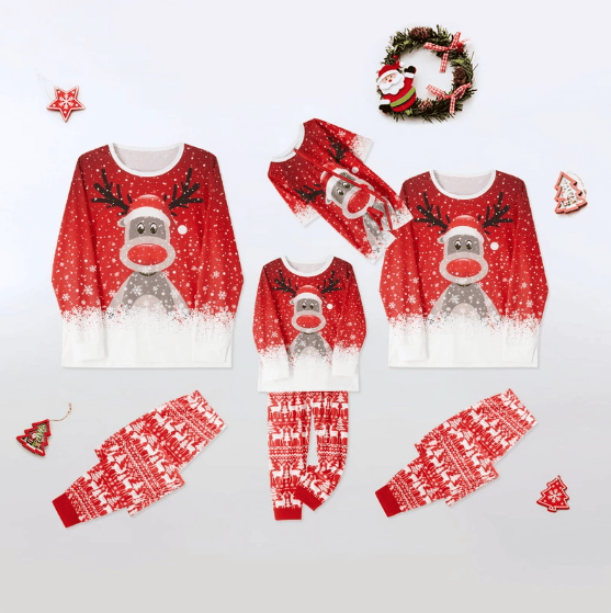 Perheen joulu pyjama-asu ÄITI 2XL MOM 2XL