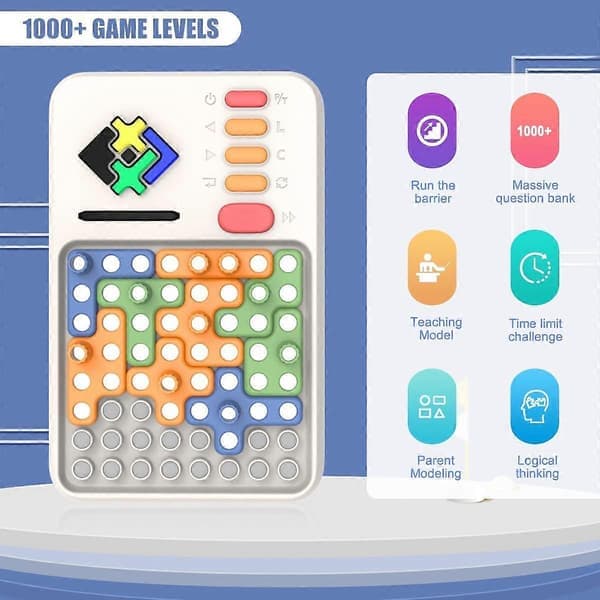 Super Blocks -kuvioiden yhdistämispeli, jossa on yli 1000 haastetta, aivojumppa STEM-lelu