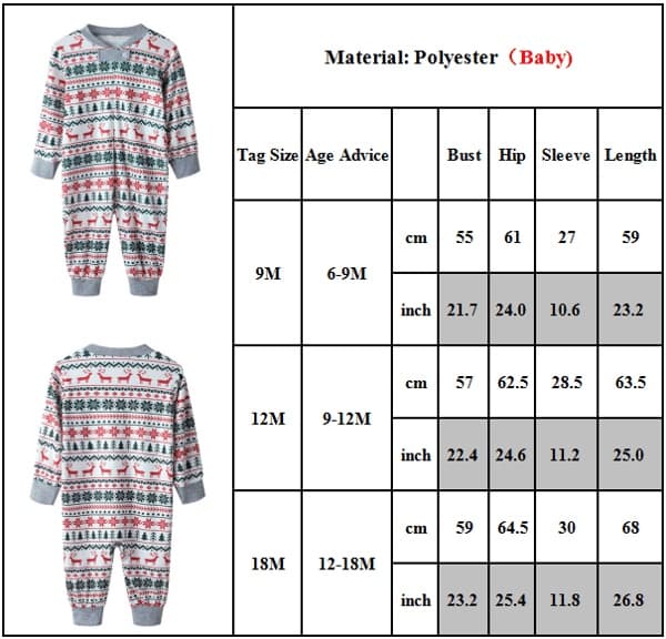 Julpyjamas för familjen med älgmönster - Mamma M Mother M
