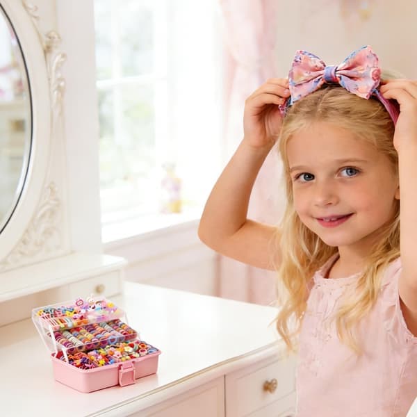 618 dele hårtilbehør gavesæt til børn piger, mode hårstyling sæt med søde klips, spænder, kvaster, scrunchies til fødselsdag, ferie,