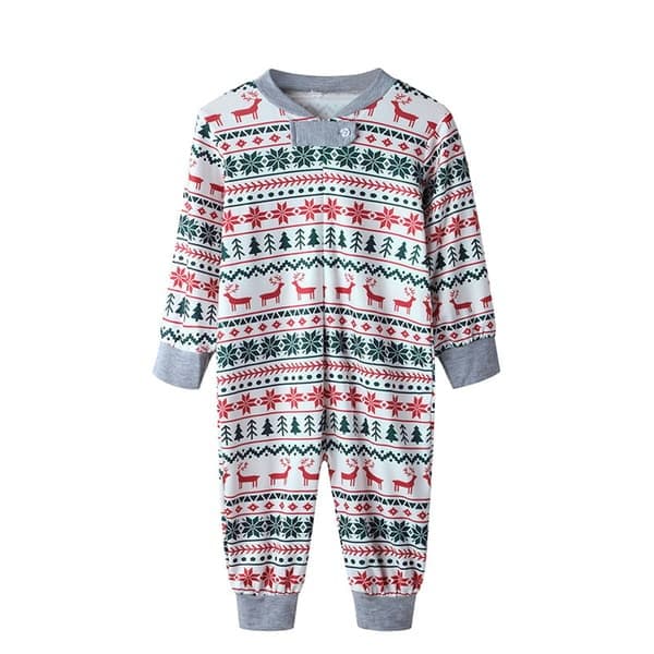 Julpyjamas för familjen med älgmönster för barn Barn 3T Child 3T
