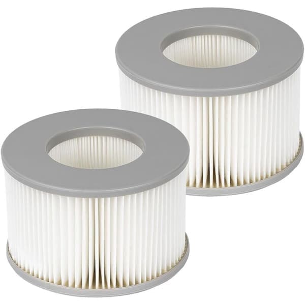 2-pack filterpatroner för MSPA uppblåsbara bubbelpooler. För alla nuvarande bubbelpooler. Spapatroner FD2089[J]