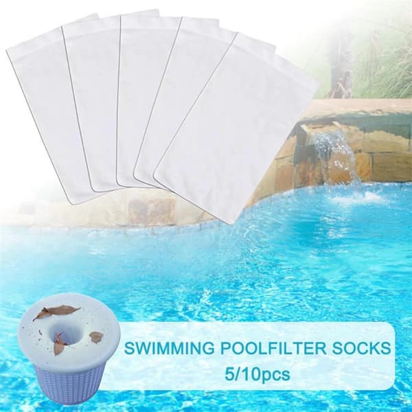 20 stk. poolfilterstrømper Affaldsbeskyttelse Poolskimmer Skum Støv- og smudsafvisende Slidstærkt elastisk nylonstof Poolfilter